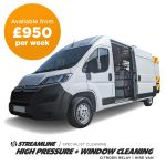 Window Cleaning + High Pressure Hire Vans