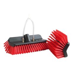 Vikan HiLo Brush - Red Medium Bristle - 9.5 Inch (245mm)