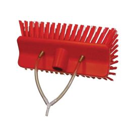Vikan HiLo Brush - Red Stiff Bristle - 9.5 Inch (245mm)