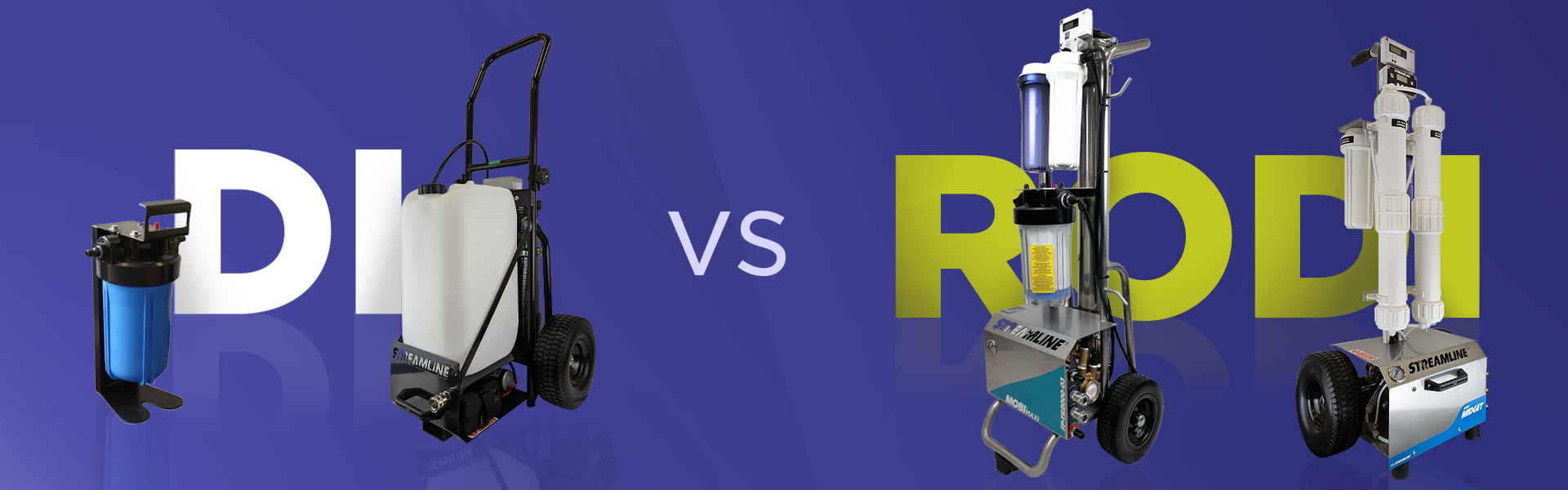 The difference between DI and RODI filtration banner