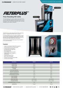 Streamline® Filterplus® Mini Maxi RO Specification Sheet